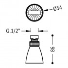 Tres Eco głowica do słuchawki ściennej