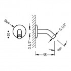 Tres Eco ramię do słuchawki ściennej