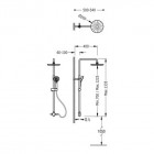 Tres komplet prysznicowy do baterii natynkowych 161213