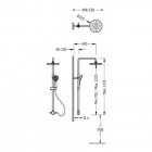 Tres komplet prysznicowy do baterii natynkowych 06163509