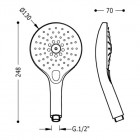 Tres słuchawka prysznicowa 29974904