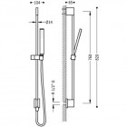 Tres zestaw natryskowy z przyłączem wody 03493201