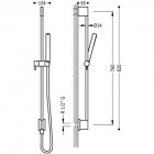 Tres zestaw natryskowy z przyłączem wody 03493101