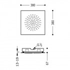 Tres deszczownica 380x380 mm 29995301