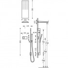 Tres Shower Technology zestaw natryskowy z baterią termostatyczną 09286580