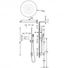 Tres Shower Technology zestaw natryskowy z baterią termostatyczną 09286583