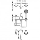 Tres Eco Tres bateria wannowa 3-otworowa