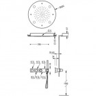 Tres zestaw podtynkowy termostatyczny chromoterapia 20735312