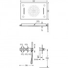 Tres zestaw podtynkowy termostatyczny chromoterapia 20735404