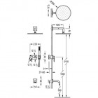 Tres 3V zestaw wannowy podtynkowy 21027313