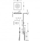 Tres Shower Technology zestaw natryskowy z baterią termostatyczną 09286584