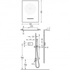 Tres Shower Technology zestaw natryskowy z baterią termostatyczną 09286303
