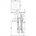 Tres Shower Technology zestaw natryskowy z baterią termostatyczną 09286305