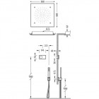 Tres Shower Technology zestaw natryskowy z baterią termostatyczną 09286306