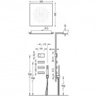 Tres Shower Technology zestaw natryskowy z baterią termostatyczną 09286312