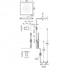 Tres Shower Technology zestaw wannowy z baterią termostatyczną 09286317