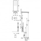 Tres Shower Technology zestaw wannowy z baterią termostatyczną 09286321