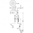 Tres Shower Technology zestaw wannowy z baterią termostatyczną 09286322