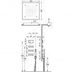 Tres Shower Technology zestaw natryskowy z baterią termostatyczną 09286406
