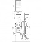 Tres Shower Technology zestaw natryskowy z baterią termostatyczną 09286407
