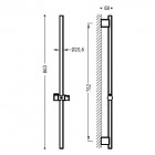 Tres drążek niklowany