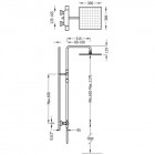 Tres Project Tres kolumna natryskowa z baterią termostatyczną 21139502