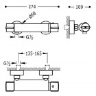 Tres Eco Term bateria prysznicowa 190186