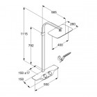 Kludi Discovery Shower System zestaw natryskowy 660950500