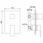 Kohlman Saxo kompletny zestaw wannowy QW211SQ