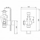 Kohlman Nexen kompletny zestaw prysznicowy QW220UQ