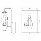 Kohlman Dexame kompletny zestaw prysznicowy QW220DQ