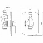 Kohlman Foxal kompletny zestaw prysznicowy QW220FR