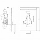 Kohlman Axis kompletny zestaw prysznicowy QW220NR