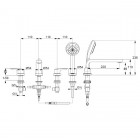 Kludi Pure&Solid bateria wannowa 4-otworowa 344230575