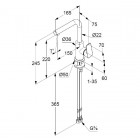 Kludi Pure&Style bateria umywalkowa wysoka 400240575
