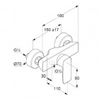 Kludi Pure&Style bateria natryskowa 408410575