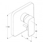 Kludi Pure&Style bateria wannowo-natryskowa podtynkowa 404190575