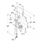 Kludi Pure&Easy bateria umywalkowa wysoka 370230565