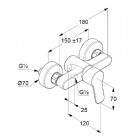 Kludi Pure&Easy bateria natryskowa 378410565