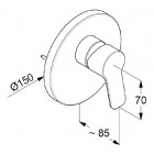 Kludi Pure&Easy bateria natryskowa podtynkowa 374200565
