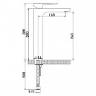 Kohlman Proxima bateria umywalkowa wysoka stojąca