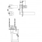 Kohlman Proxima bateria umywalkowa podtynkowa 2-otworowa wylewka 19 cm