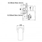 Kohlman Proxima bateria prysznicowa podtynkowa bez przełącznika