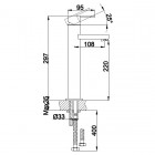 Kohlman Gixs bateria umywalkowa wysoka stojąca