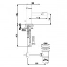 Kohlman Gixs bateria bidetowa stojąca