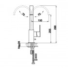 Kohlman Gixs bateria umywalkowa QB150G
