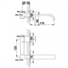 Kohlman Gixs bateria umywalkowa podtynkowa QW180G