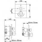 Quadra kompletny zestaw prysznicowy TQZES20