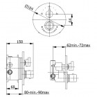 Vicario Ovale kompletny zestaw prysznicowy TOZES20