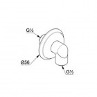 Kludi Adlon przyłącze kątowe 1210105